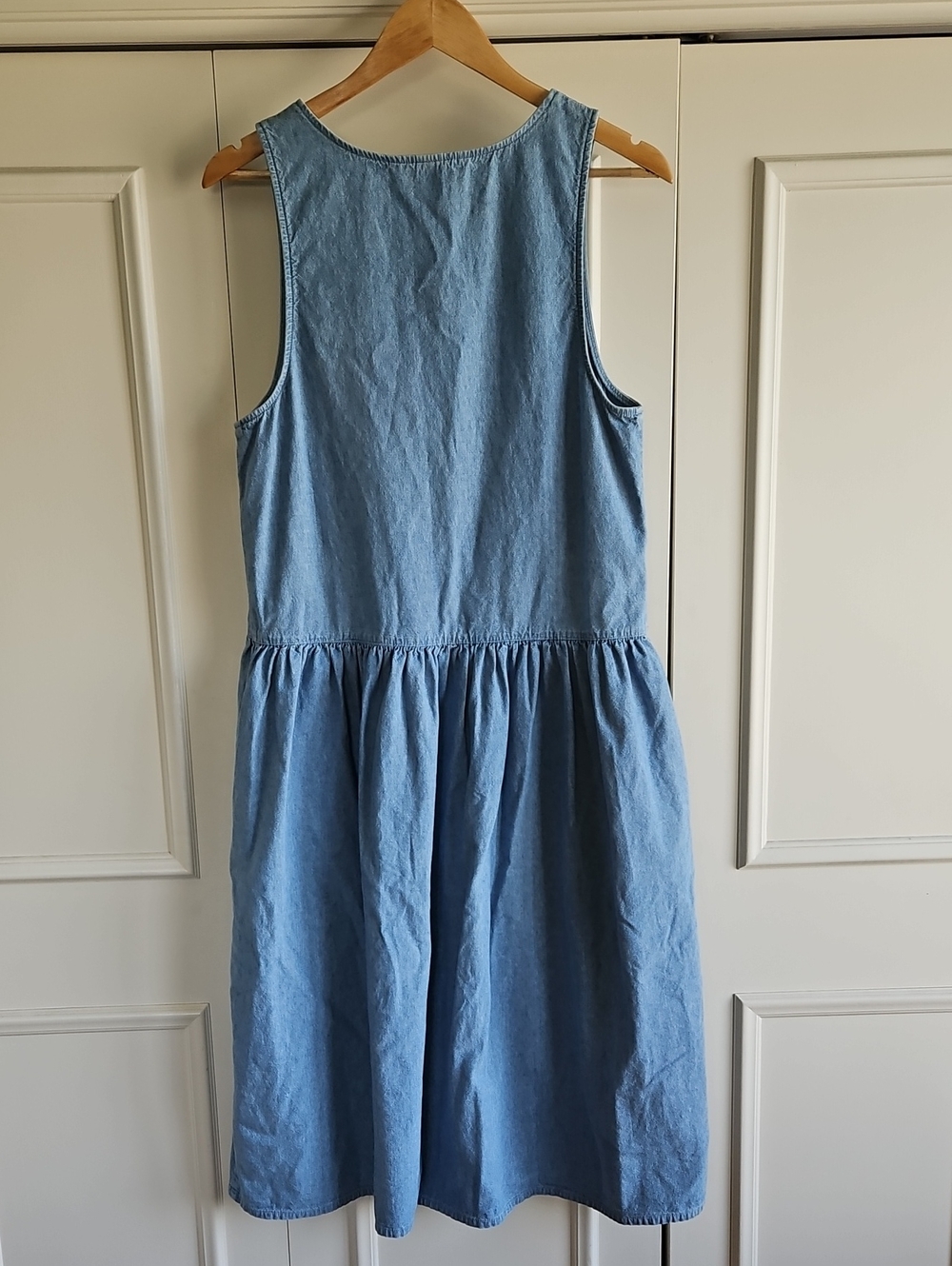 Vintage Lands End Denim Midi Dress - Picture 6 of 7